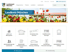 Tablet Screenshot of landkreis-muenchen.de